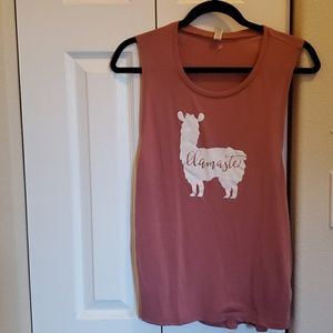 Size Large Llamaste Tank Top
